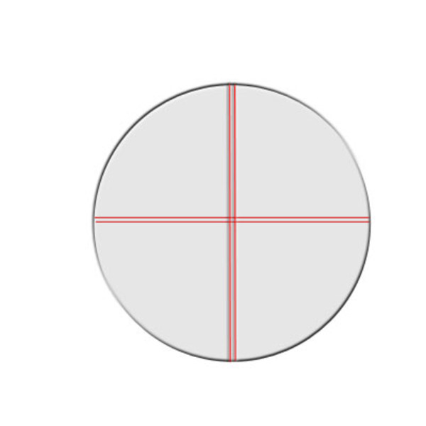 Seben Hårkorsokular Crosshair Okular Plössl 12,5mm Belysning 31,7mm (1,25) Teleskop Okular