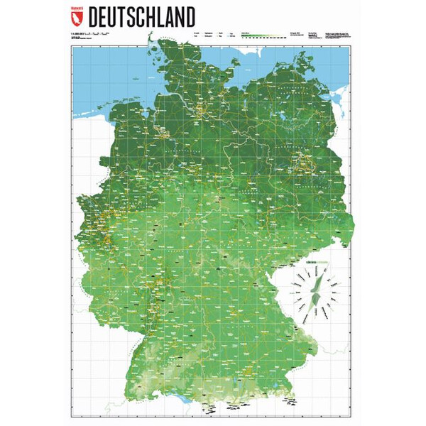 Marmota Maps Karta Deutschlandkarte Mountain Green