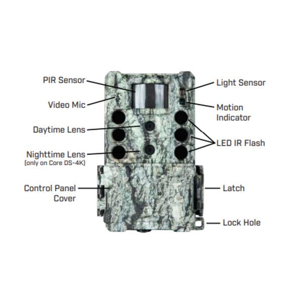 Bushnell Viltkamera 32MP CORE DS4K trädbarkskamouflage utan glöd, box 5L