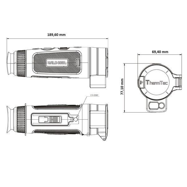 ThermTec Värmekamera Wild 335L Laser Rangefinder