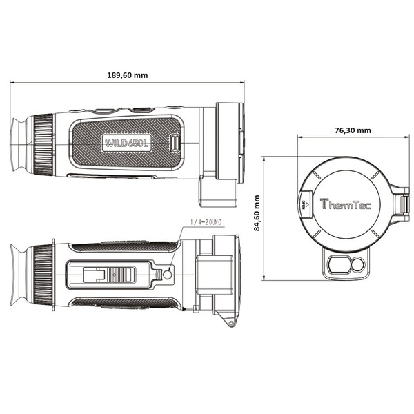 ThermTec Värmekamera Wild 650L Laser Rangefinder