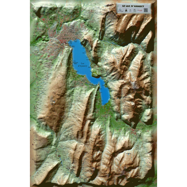 3Dmap Regionkarta Le Lac d'Annecy