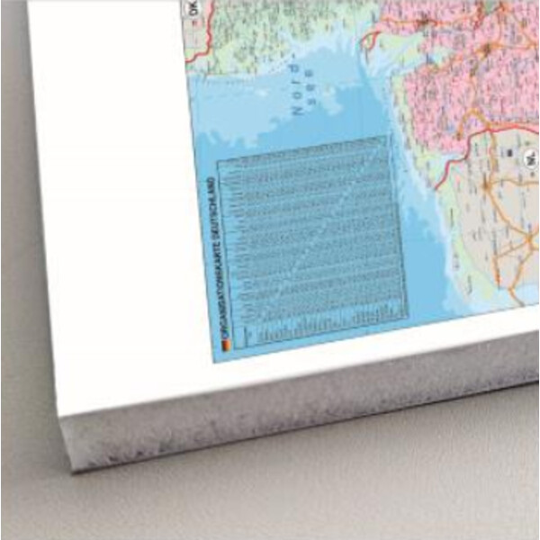 Stiefel Karta Deutschland Organisationskarte politisch (100 cm x 140 cm)