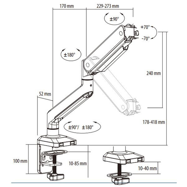 Euromex Ledarmstativ  NexiusZoom stand NZ.9047