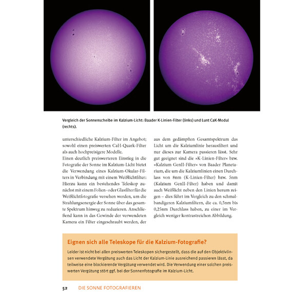 Oculum Verlag Die Sonne fotografieren