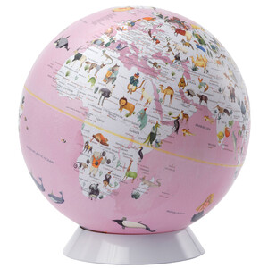 TROIKA Glob Wildlife World Pink 25cm