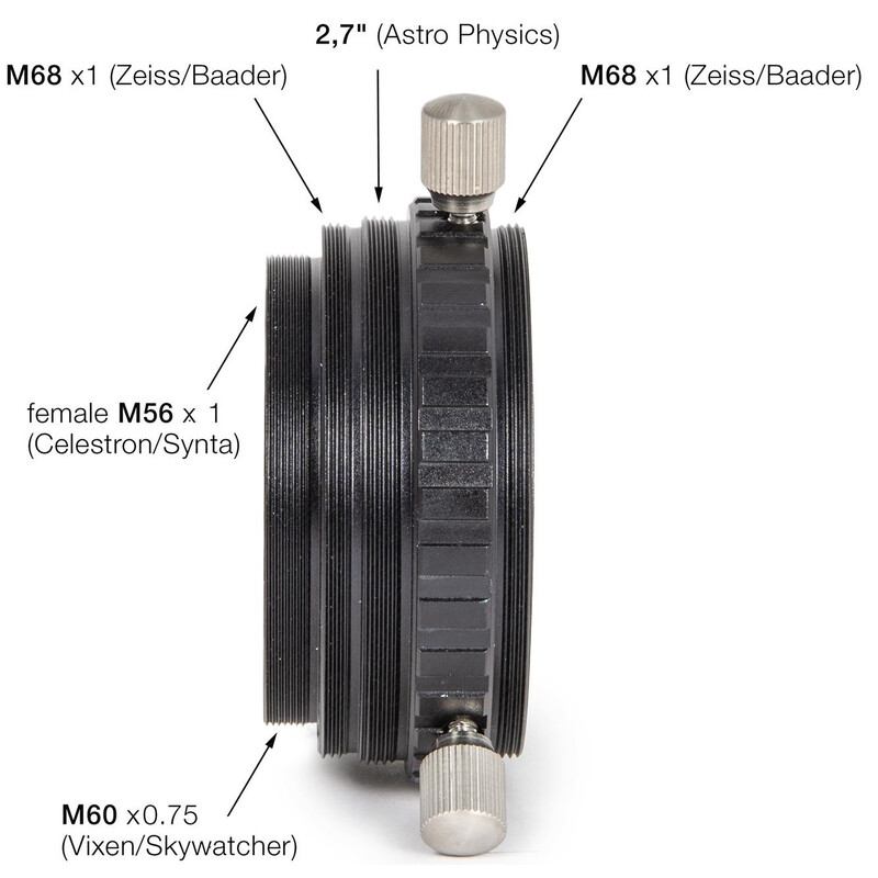 Baader Adapter Okularklämma Four-in-One M56 / M60 / M68 / 2,7"