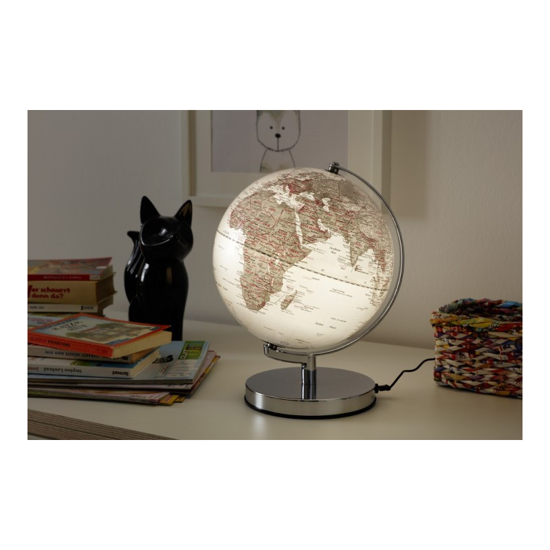 TROIKA Glob Terra Silver Light 25cm