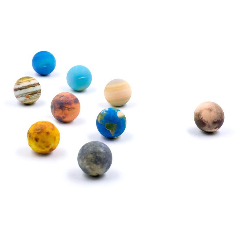 AstroReality Reliefglob Solar System Mini Set 9 x 3 cm