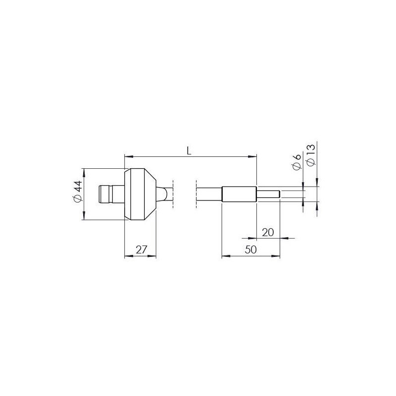 StarLight Opto-Electronics GLS1-800-4.5, 1-arm, armlängd 800 mm, aktiv diameter 4.5 mm