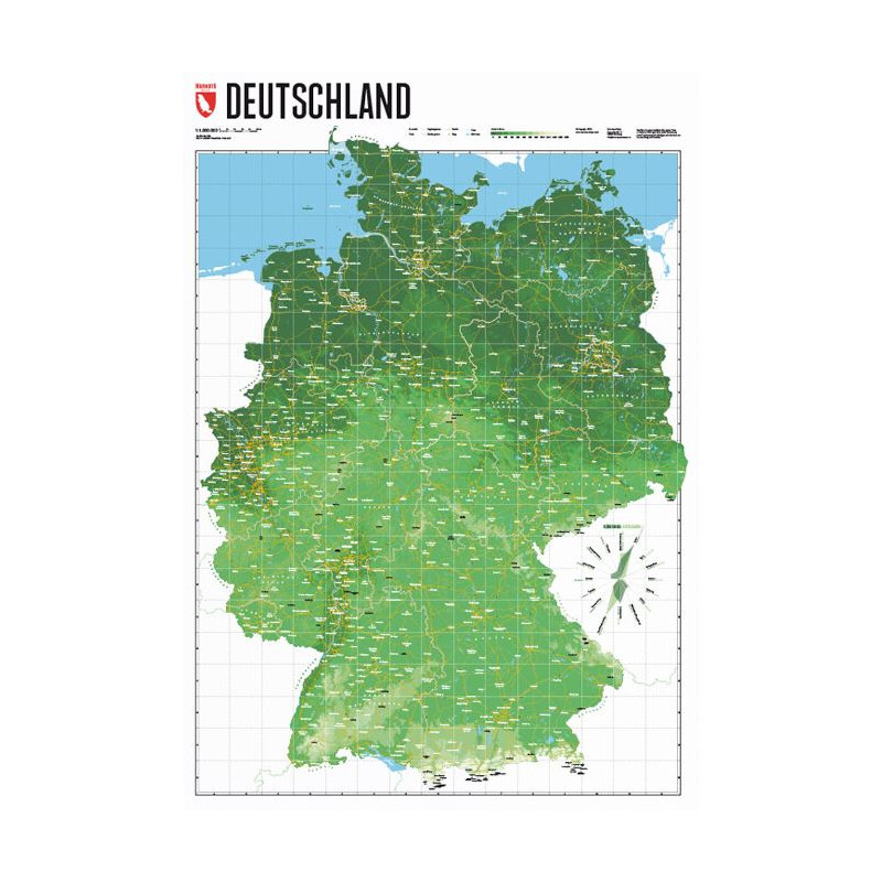 Marmota Maps Karta Deutschlandkarte Mountain Green