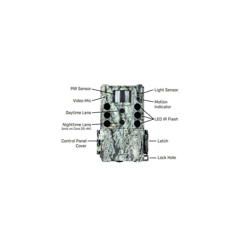 Bushnell Viltkamera 32MP CORE DS4K trädbarkskamouflage utan glöd, box 5L