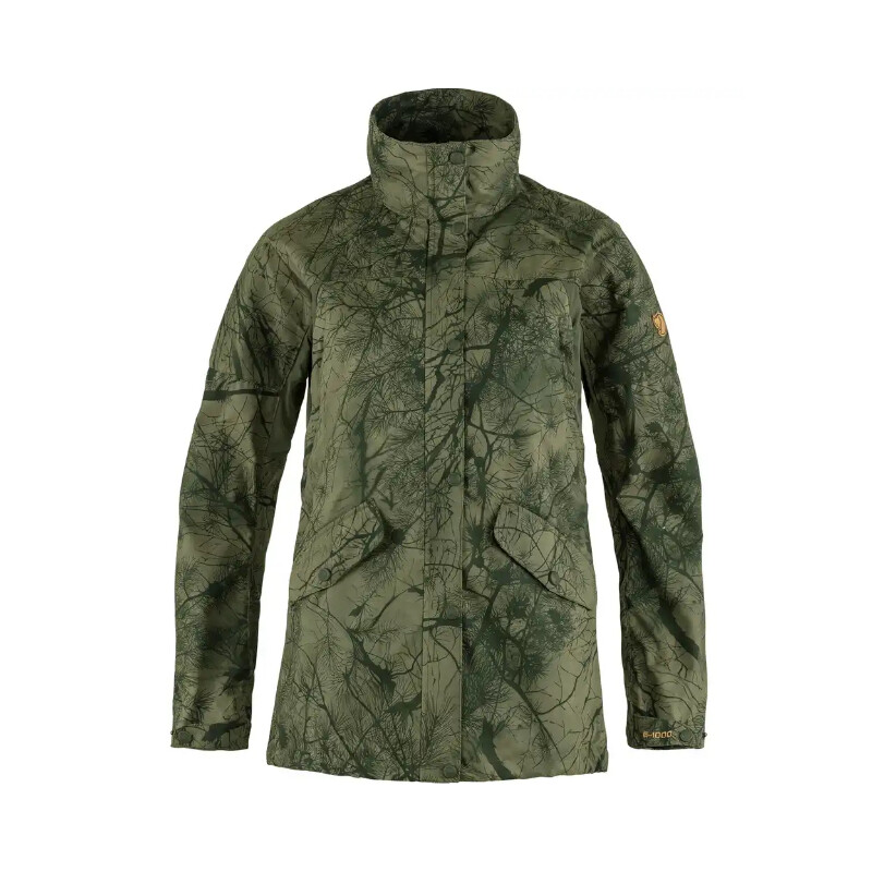 Fjällräven Forest Hybrid Jacka W, 626-625 Grön Camo-Laurel Grön, L