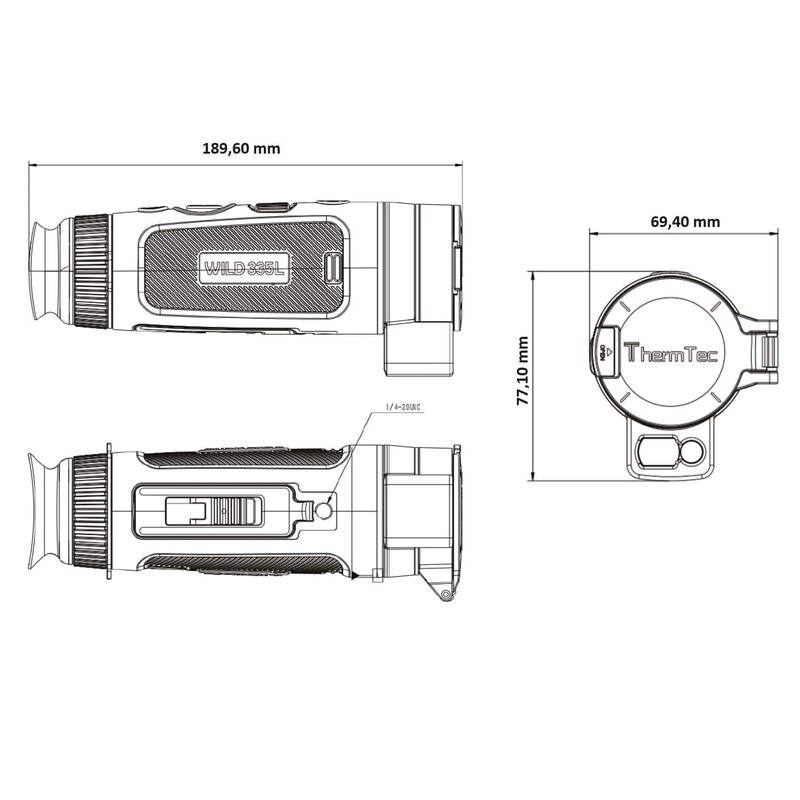 ThermTec Värmekamera Wild 335L Laser Rangefinder