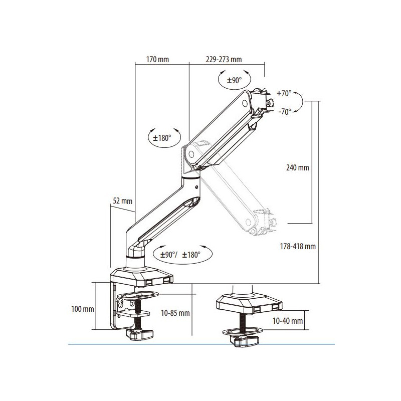 Euromex Ledarmstativ  NexiusZoom stand NZ.9047