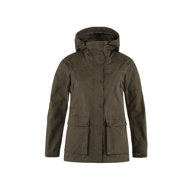 Fjällräven Skogshybridjacka W, 633 mörk oliv, L