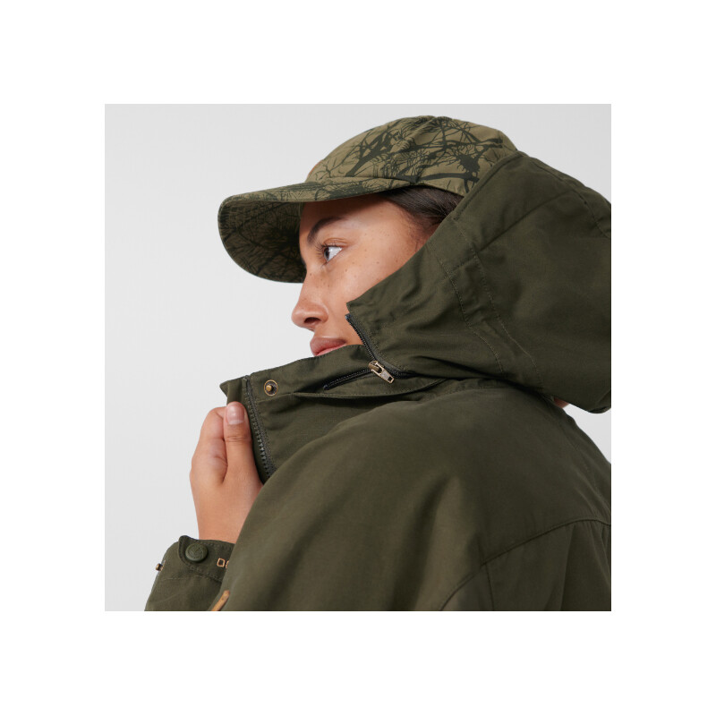 Fjällräven Skogshybridjacka W, 633 mörk oliv, L