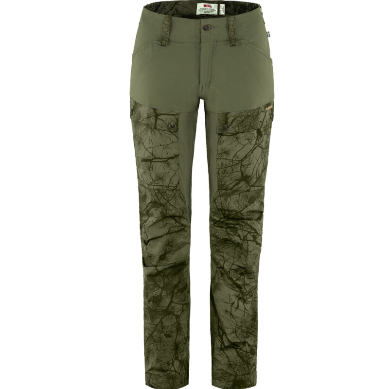 Fjällräven Keb byxor W Reg, 626-625 Green Camo-Laurel Green, 38