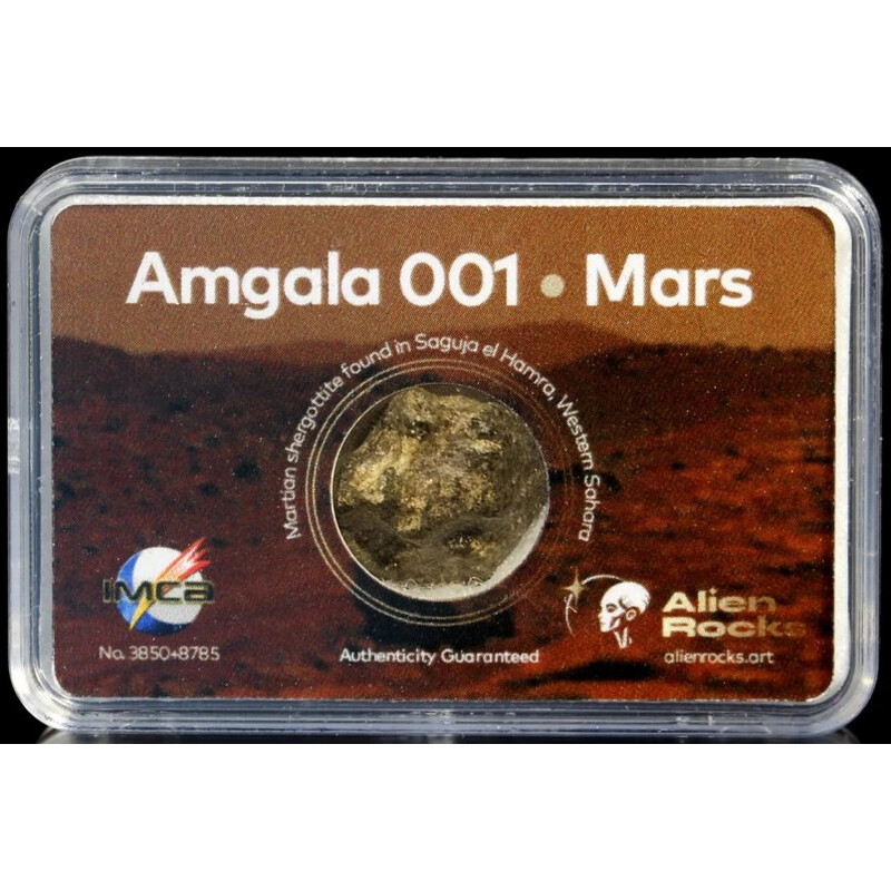 Alien Rocks Mars-Meteorit Amgala 001 0,16 - 0,39 Gramm